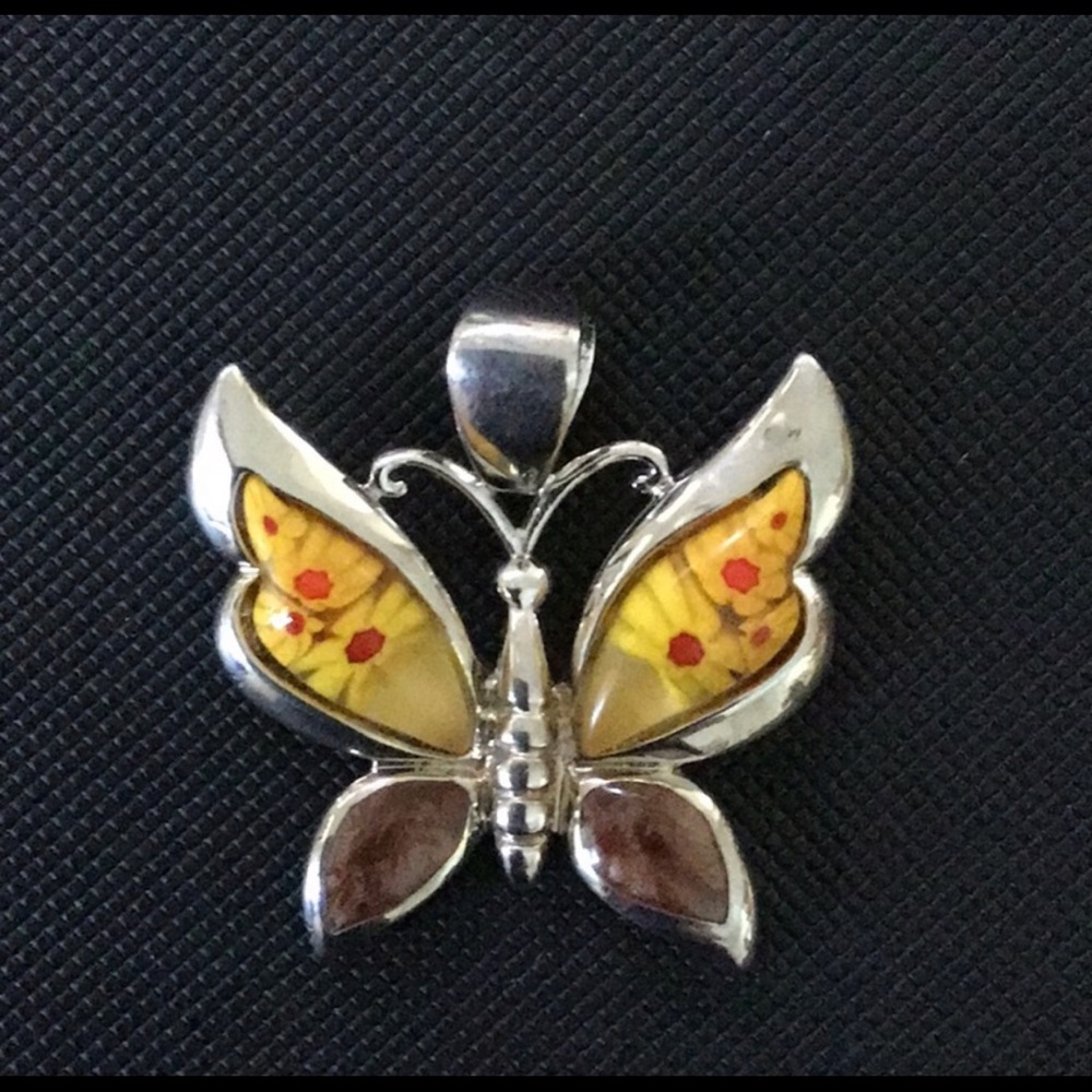 🆕Murano Millefiori silver Pendant by Alan.K